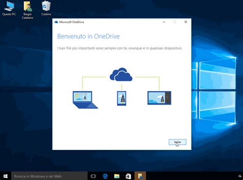 Abilitare la sincronizzazione di onedrive in Windows 10